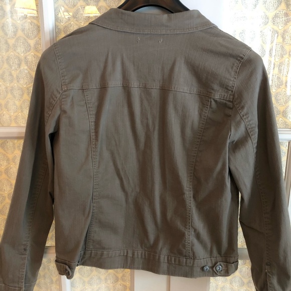 Greige Jean Jacket - Picture 2 of 4